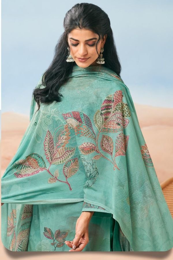 Glossy Simar Nehmat Lawn Cotton Printed Salwar Suit 9009-D