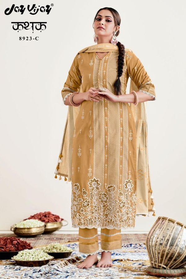 Jay Vijay Prints Kathak 8923 Cotton Salwar Suit 8923-C