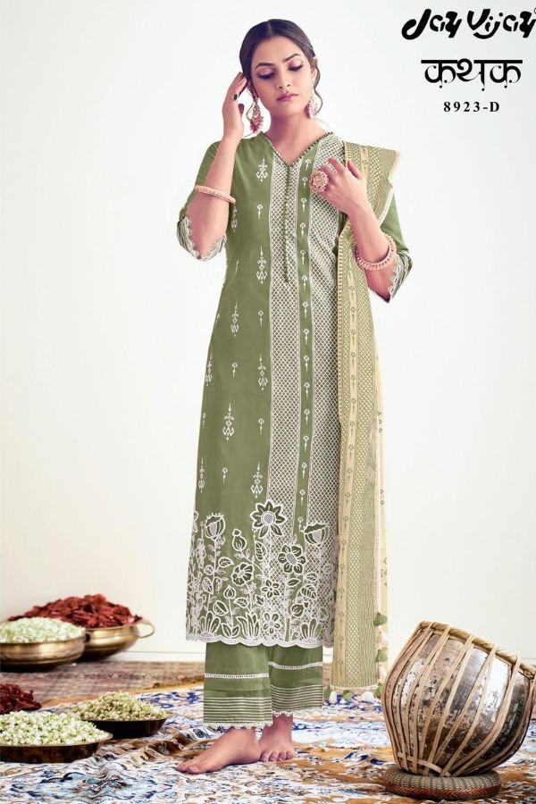 Jay Vijay Prints Kathak 8923 Cotton Salwar Suit 8923-D