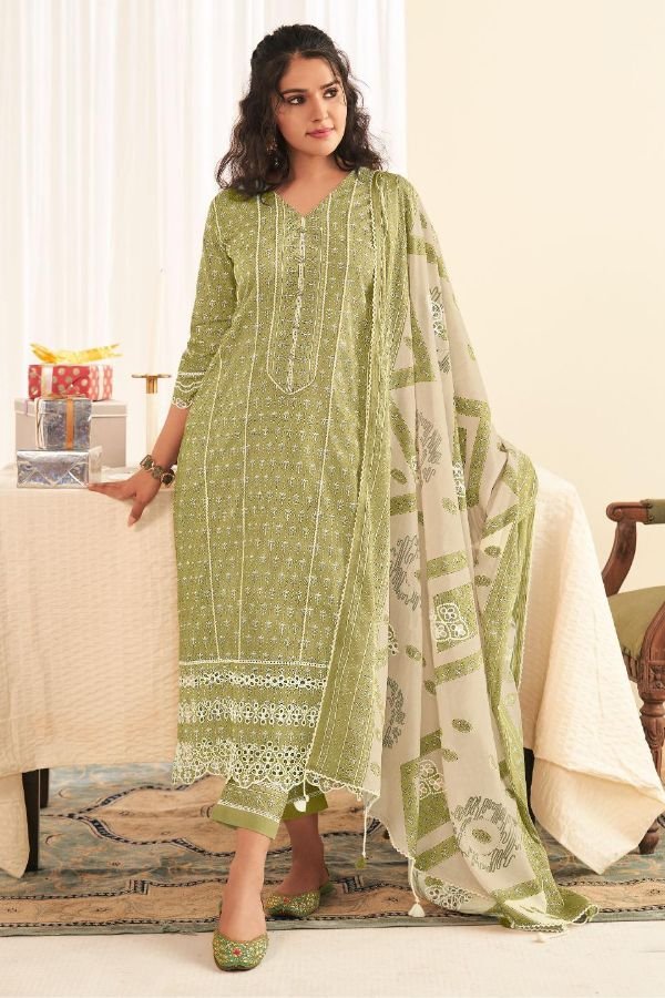 Jay Vijay Prints Saheliya Cotton Unstitched Salwar Suit 9725