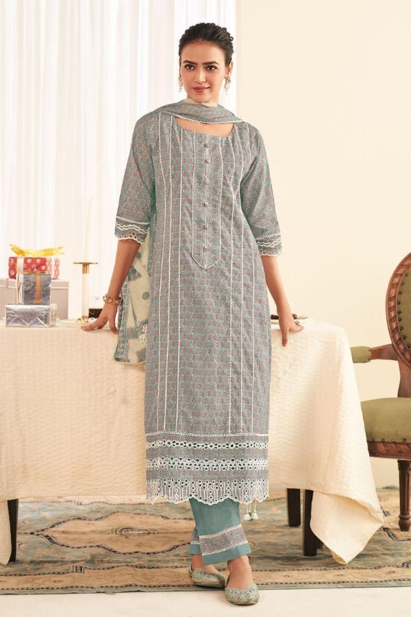 Jay Vijay Prints Saheliya Cotton Unstitched Salwar Suit 9726