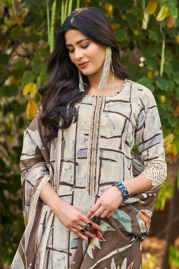 Jay Vijay Prints Samora 3246 Pure Linen Salwar Suits 3246-A