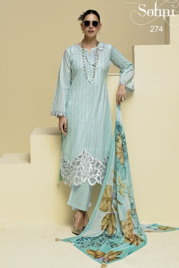 Kimora Fashion Heer Sohni Ornet Cotton Salwar Suit 274