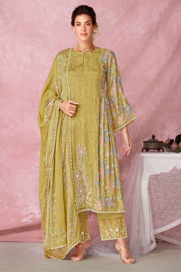 Kimora Fashion Heer Tulip Muslin Ladies Suits 9621