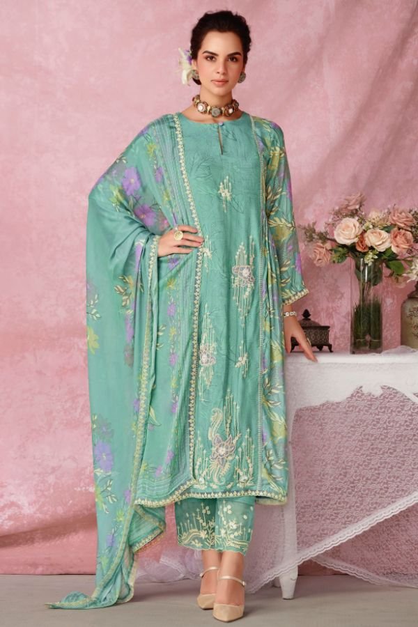 Kimora Fashion Heer Tulip Muslin Ladies Suits 9624