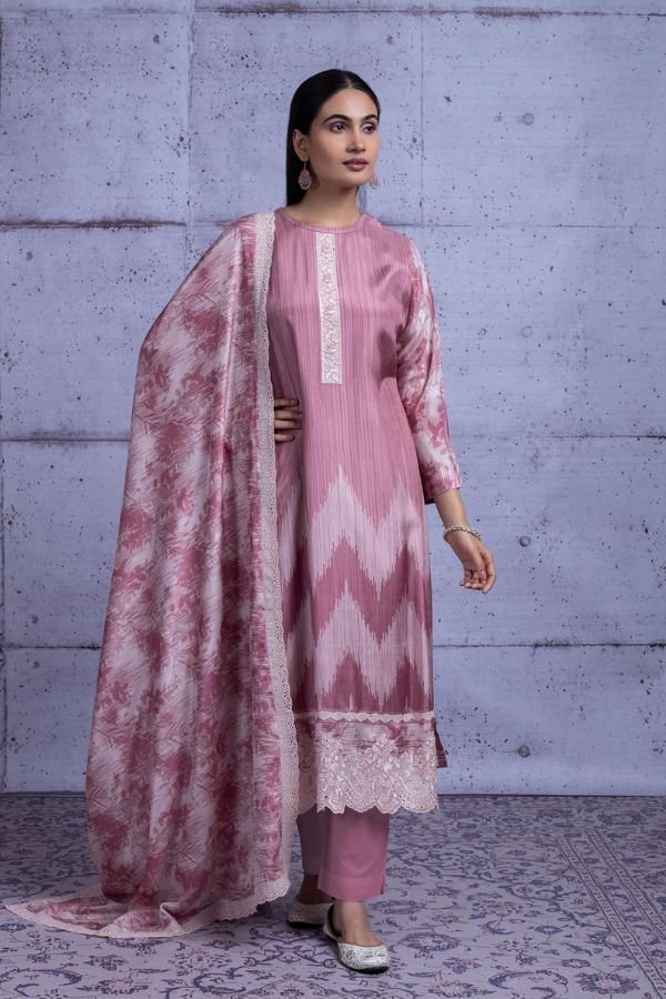Naariti Samia Muslin Embroidered Unstitched Suit AGOG-03