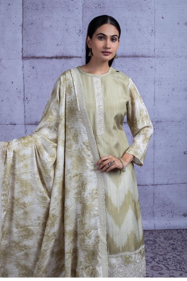 Naariti Samia Muslin Embroidered Unstitched Suit AGOG-02