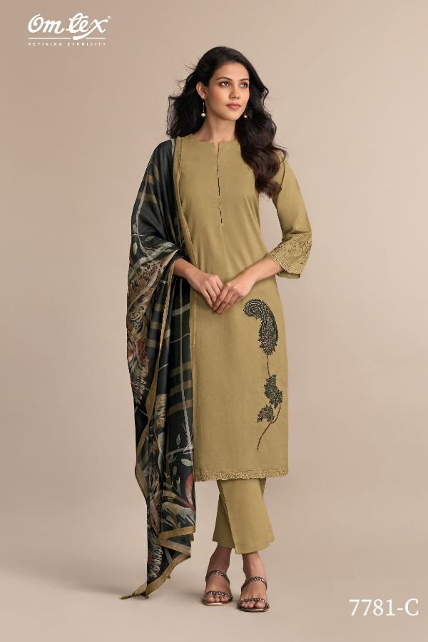 Omtex Sanskriti Style Lawn Cotton Ladies Salwar Suit 7781-C