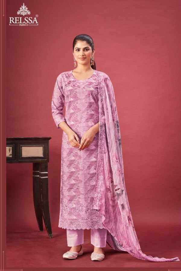 Relssa Fabrics Ahren 2 Cotton Ladies Salwar Suit 201