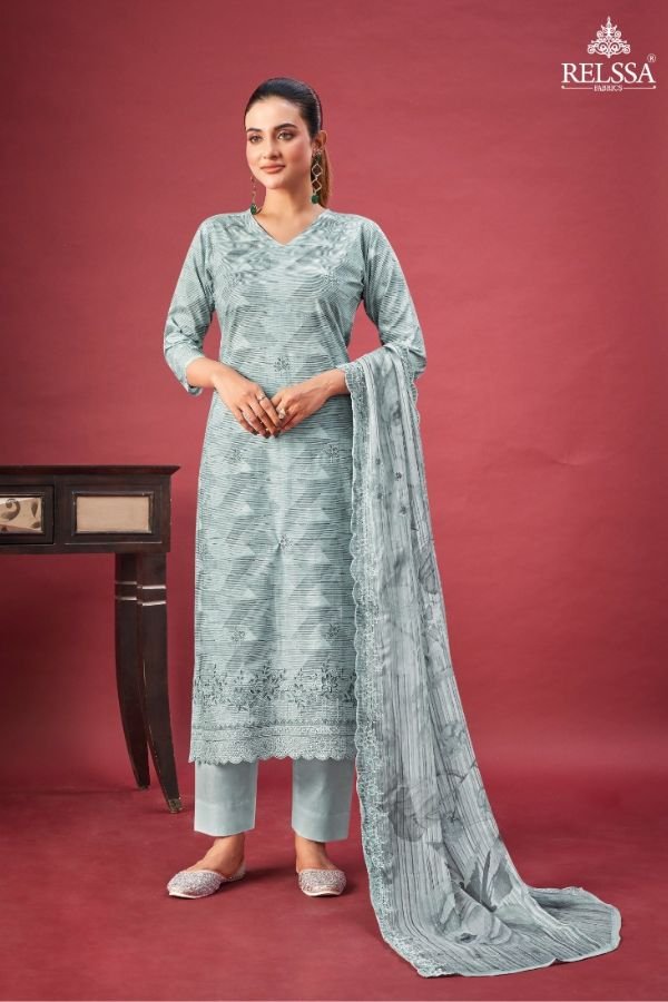 Relssa Fabrics Ahren 2 Cotton Ladies Salwar Suit 202