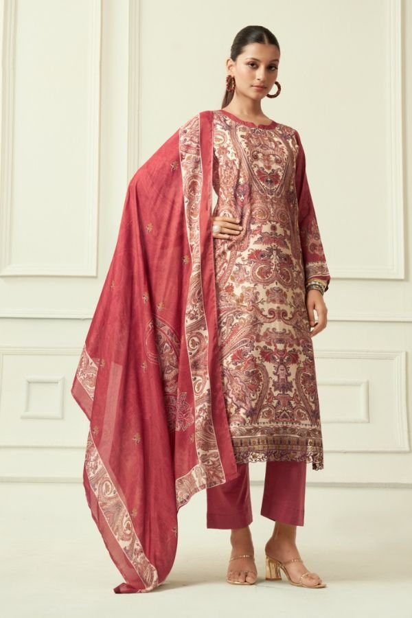 Rupali Fashion Eden Garden Muslin Printed Salwar Suit 2602