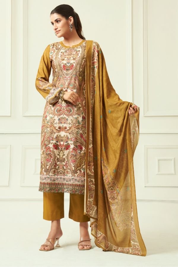 Rupali Fashion Eden Garden Muslin Printed Salwar Suit 2604