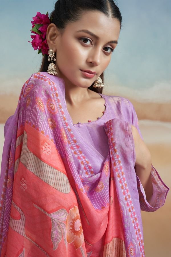 Rupali Fashion Nazarana Muslin Ladies Salwar Suit 5804