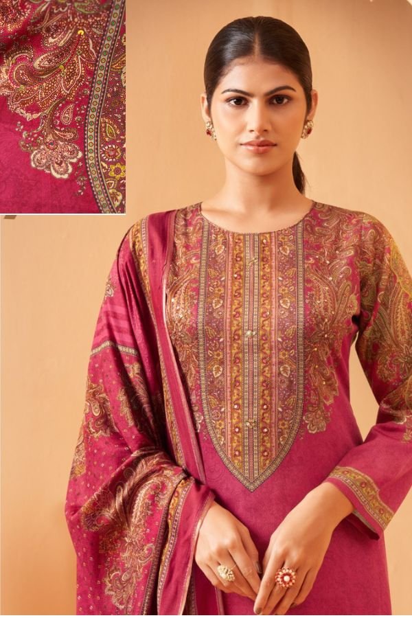 Rupali Fashion Raziya Jaam Satin Printed Salwar Suit 2601