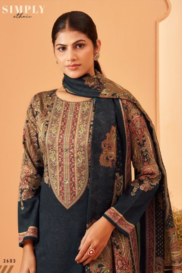 Rupali Fashion Raziya Jaam Satin Printed Salwar Suit 2603
