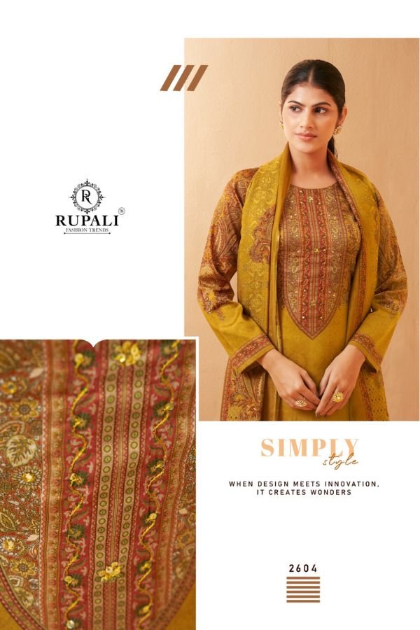 Rupali Fashion Raziya Jaam Satin Printed Salwar Suit 2604