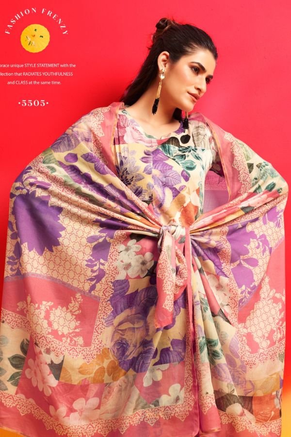 Rupali Fashion Satrangi Jaam Satin Printed Salwar Suit 5505