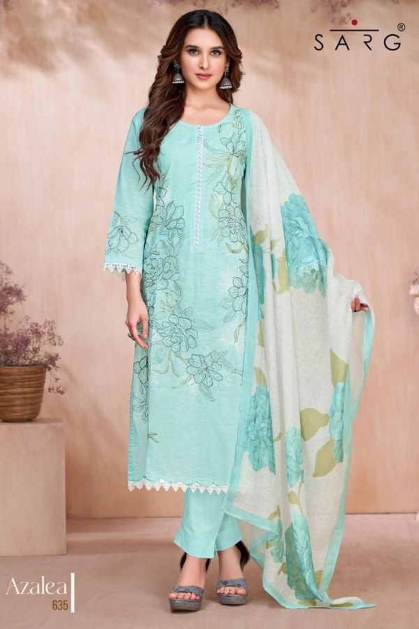 Sahiba Azalea Cotton Embroidered Salwar Suit 635