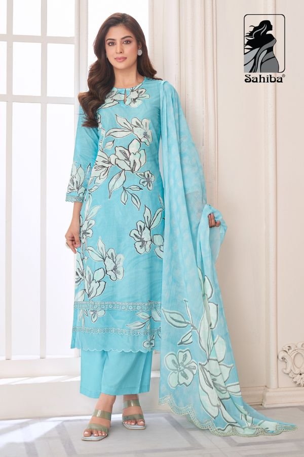 Sahiba Nainika Pure Cotton Lawn Ladies Printed Suit 612