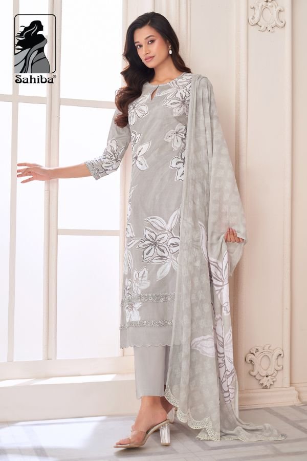 Sahiba Nainika Pure Cotton Lawn Ladies Printed Suit 632