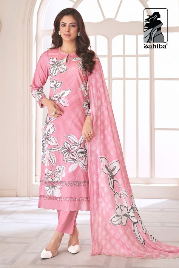 Sahiba Nainika Pure Cotton Lawn Ladies Printed Suit 645