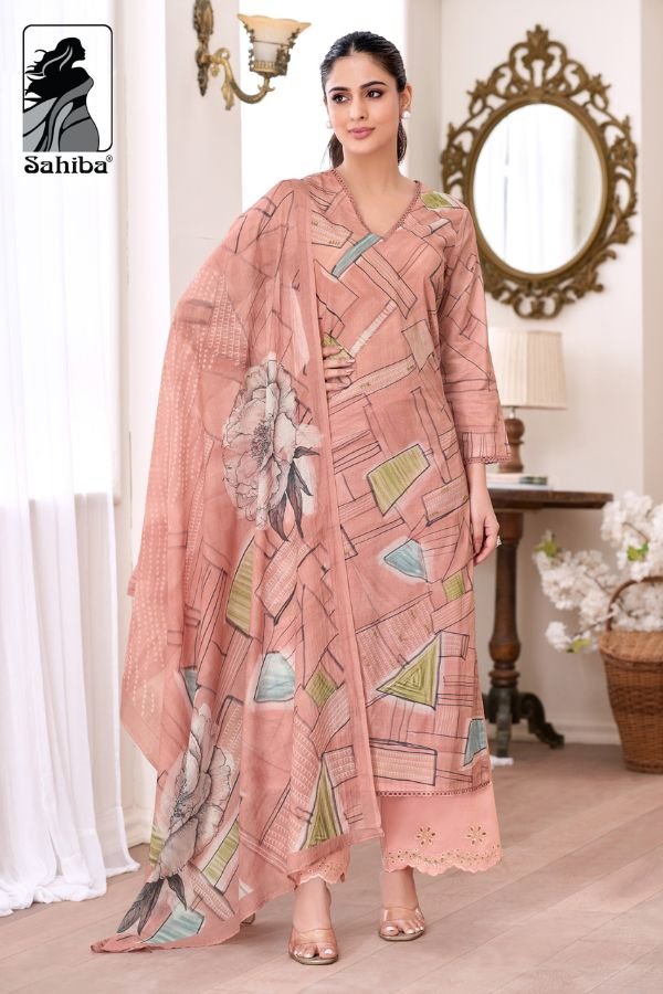 Sahiba Priyanshi Pure Cotton Lawn Ladies Printed Suit 585