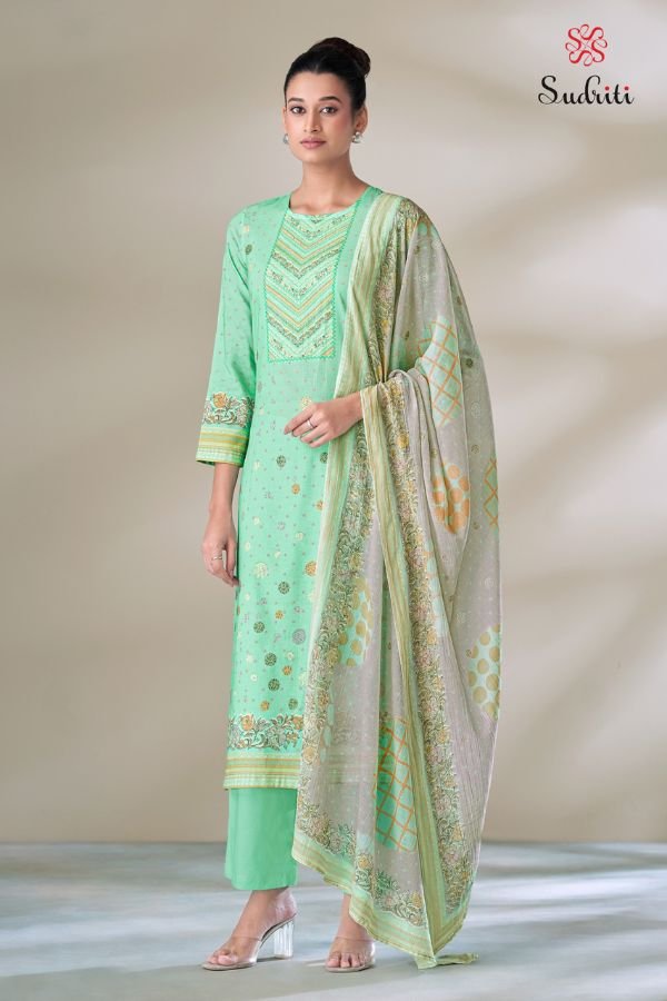 Sahiba Sudriti Shwet Cotton Lawn Printed Salwar Suit 845