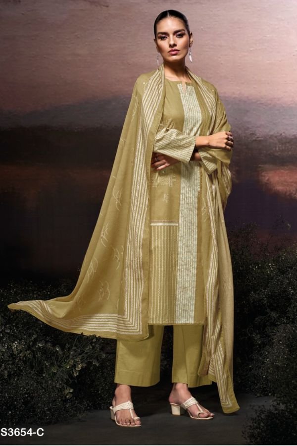 Ganga Fashion Afira S3654 Cotton Ladies Suit S3654-C