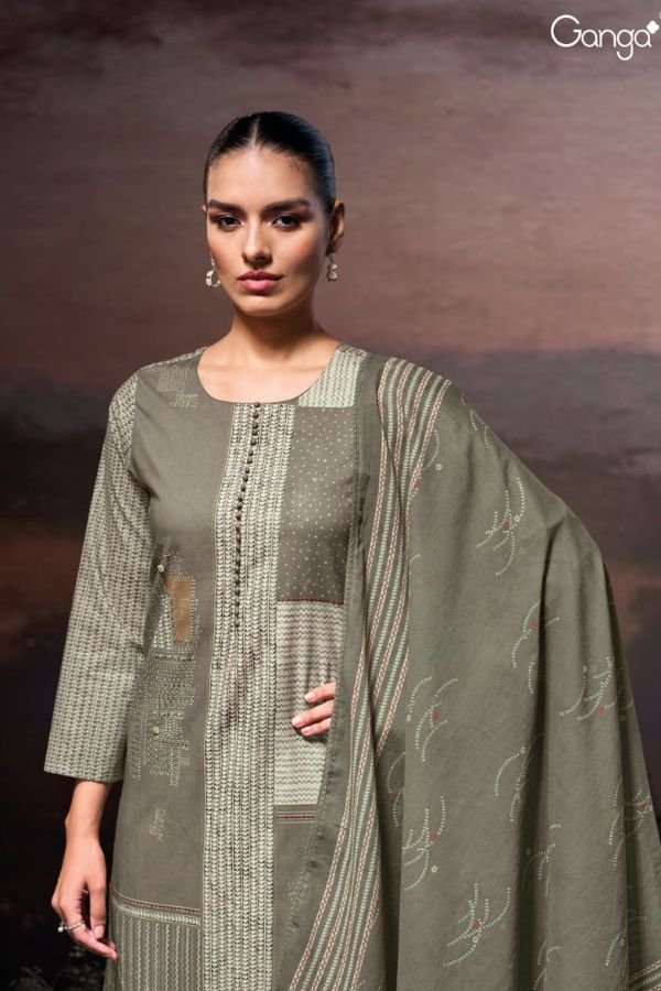 Ganga Fashion Afira S3654 Cotton Ladies Suit S3654-B