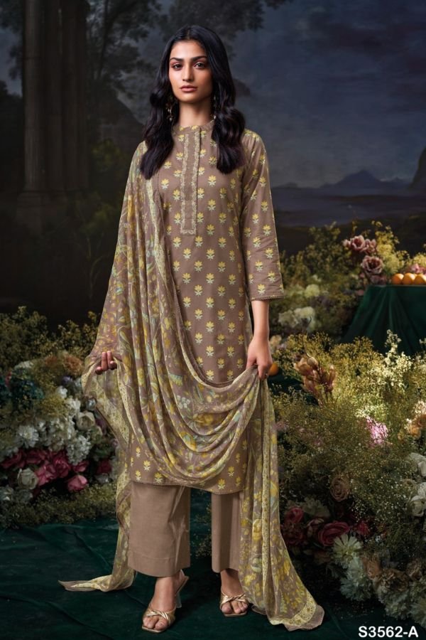 Ganga Fashion Anushree S3562 Cotton Ladies Suit S3562-A