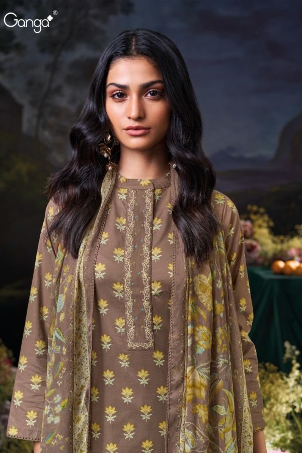 Ganga Fashion Anushree S3562 Cotton Ladies Suit S3562-A