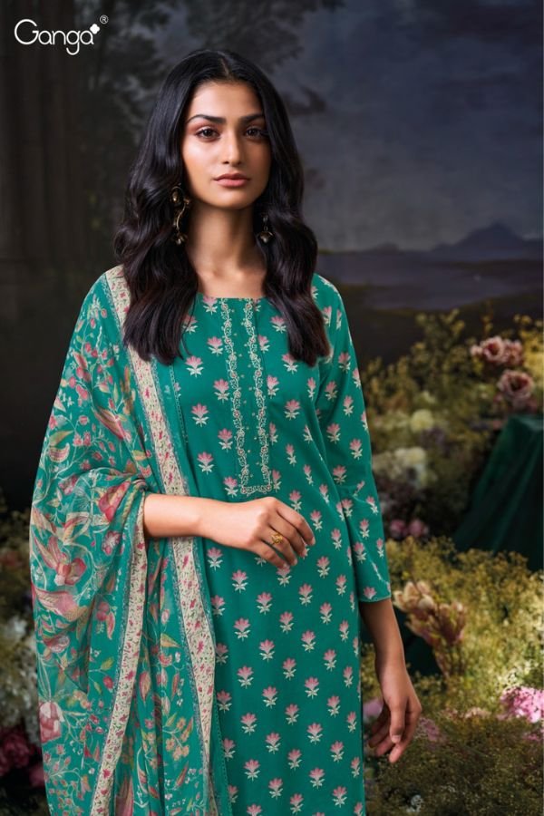Ganga Fashion Anushree S3562 Cotton Ladies Suit S3562-C