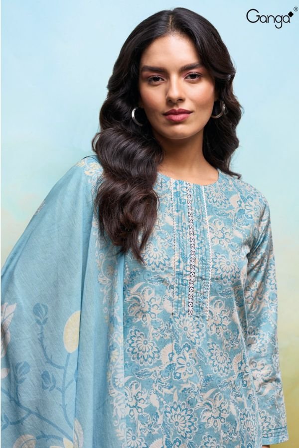 Ganga Fashion Anvee S3630 Cotton Ladies Suit S3630-B