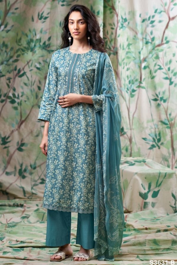 Ganga Fashion Bexley S3631 Cotton Ladies Suit S3631-B