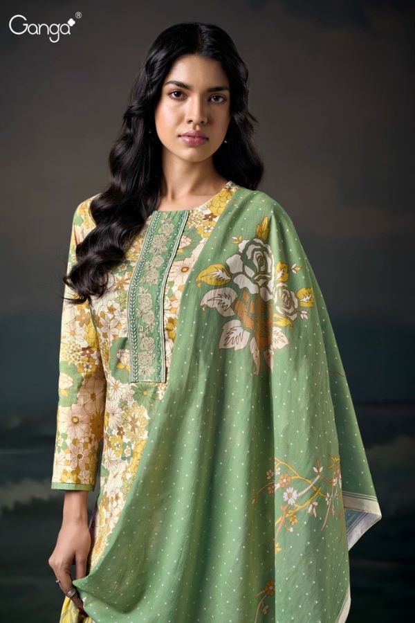 Ganga Fashion Chahana S3629 Cotton Ladies Suits S3629-A
