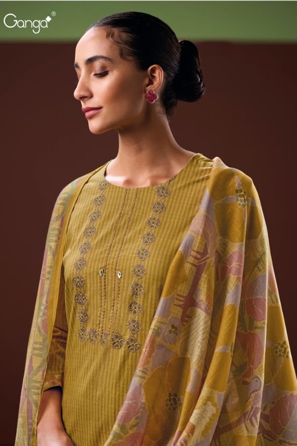Ganga Fashion Hailey S3625 Cotton Ladies Suit S3625-D
