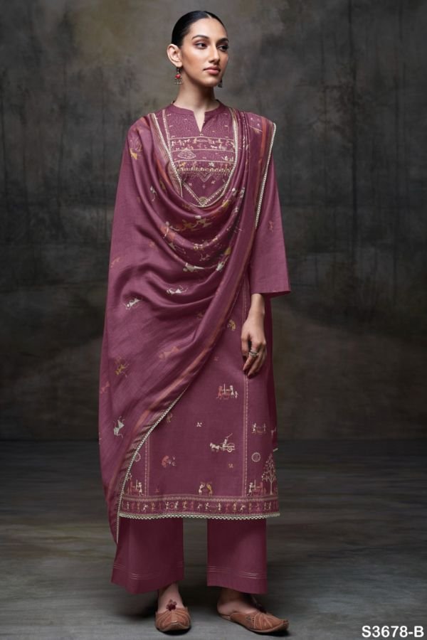 Ganga Fashion Ipsita S3678 Cotton Ladies Suit S3678-B