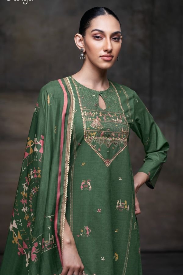 Ganga Fashion Ipsita S3678 Cotton Ladies Suit S3678-C