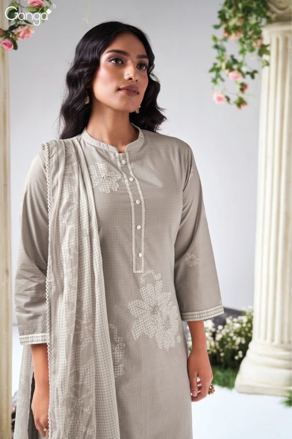 Ganga Fashion Iyana S3667 Cotton Linen Salwar Suits S3667-C