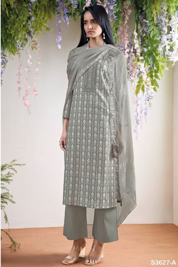 Ganga Fashion Kaelis S3627 Cotton Ladies Suits S3627-A