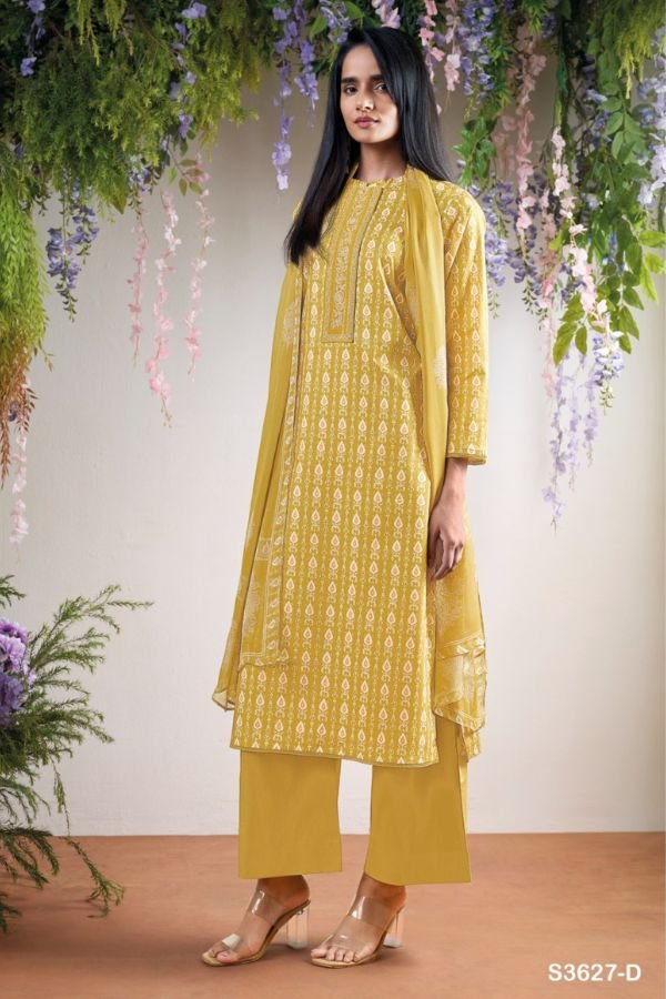Ganga Fashion Kaelis S3627 Cotton Ladies Suit S3627-D