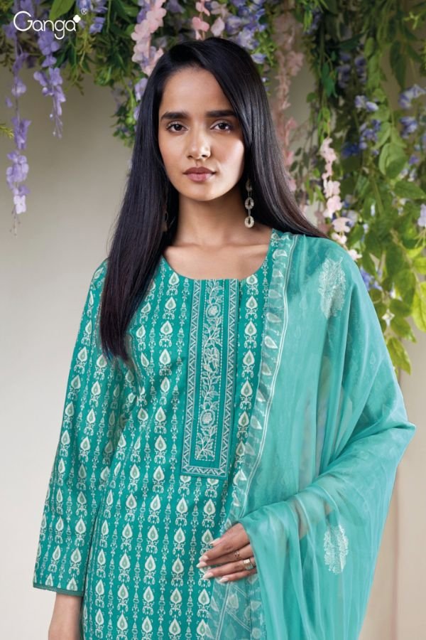 Ganga Fashion Kaelis S3627 Cotton Ladies Suit S3627-C