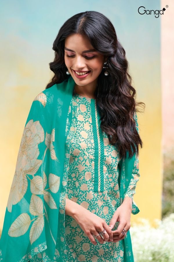 Ganga Fashion Lakmini S3632 Cotton Ladies Suit S3632-C