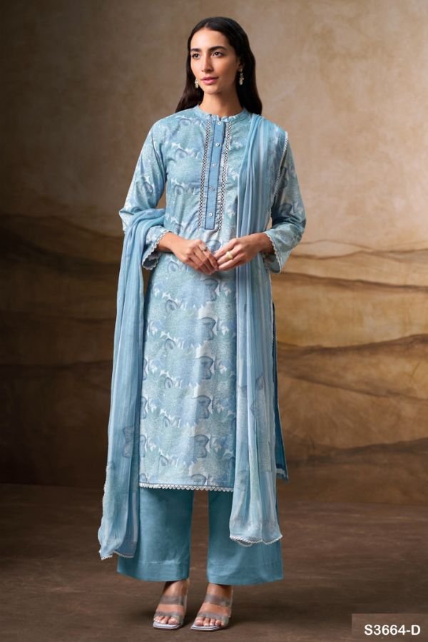 Ganga Fashion Lauren S3664 Cotton Ladies Suit S3664-D