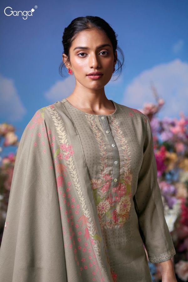 Ganga Fashion Mrinal S3614 Cotton Mul Ladies Suits S3614-A