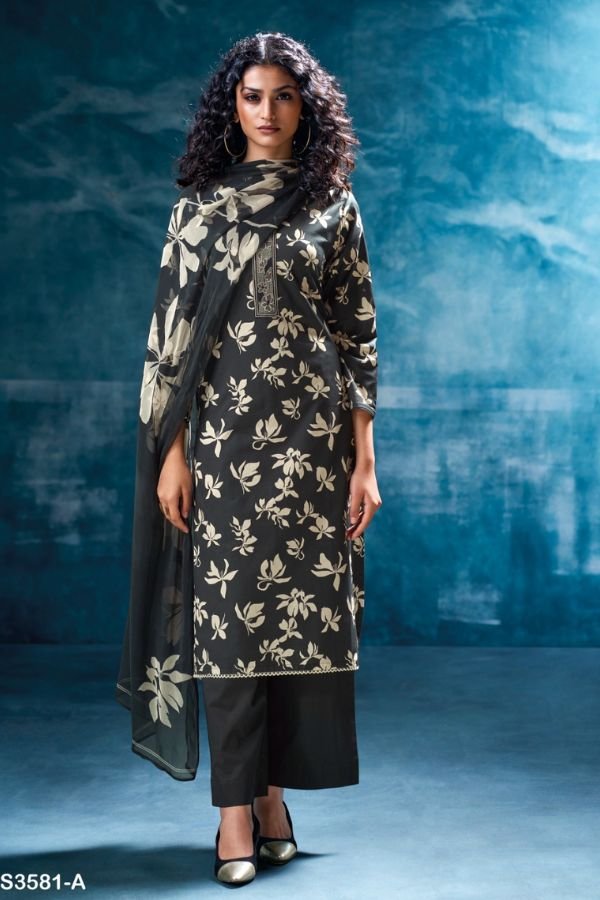 Ganga Fashion Mritsa S3581 Cotton Ladies Salwar Suits S3581-A