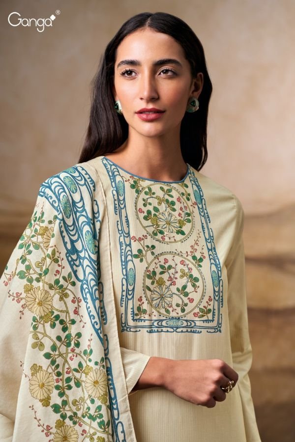 Ganga Fashion Myrrisa S3682 Cotton Ladies Suit S3682-A