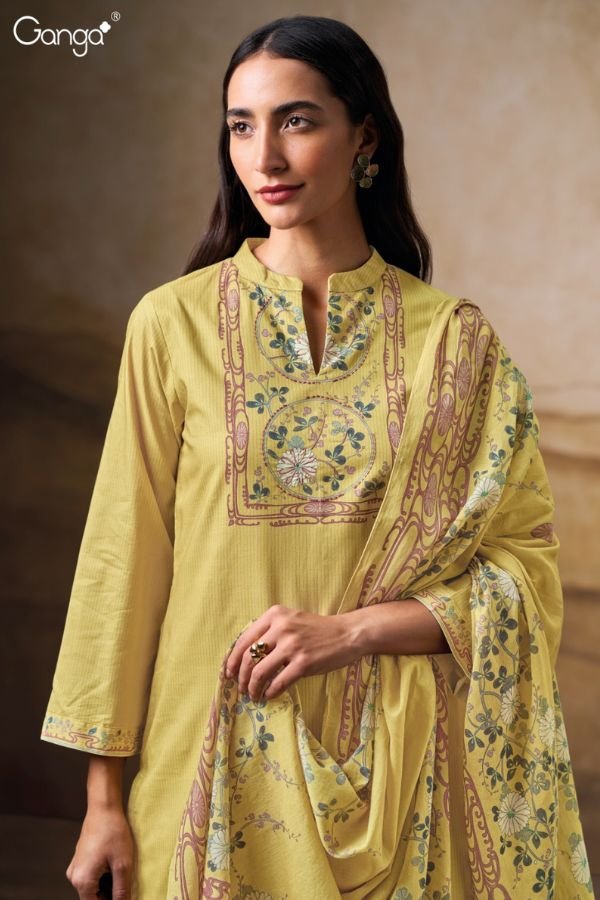 Ganga Fashion Myrrisa S3682 Cotton Ladies Suit S3682-B