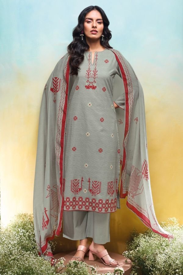Ganga Fashion Nadesha S3636 Cotton Ladies Suit S3636-D