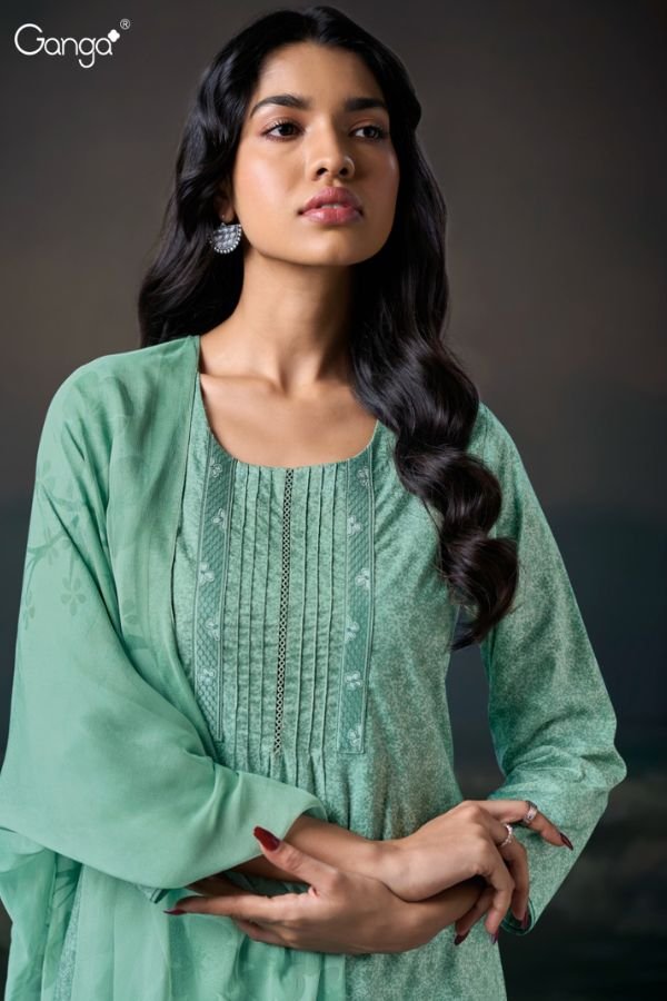 Ganga Fashion Nivara S3645 Cotton Ladies Suits S3645-B